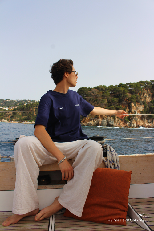 Navy Blue Velero T-Shirt CoastBcn