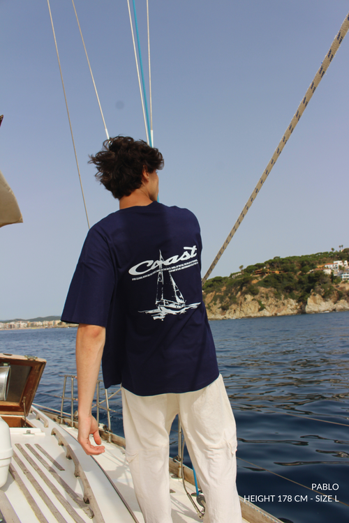 Navy Blue Velero T-Shirt CoastBcn