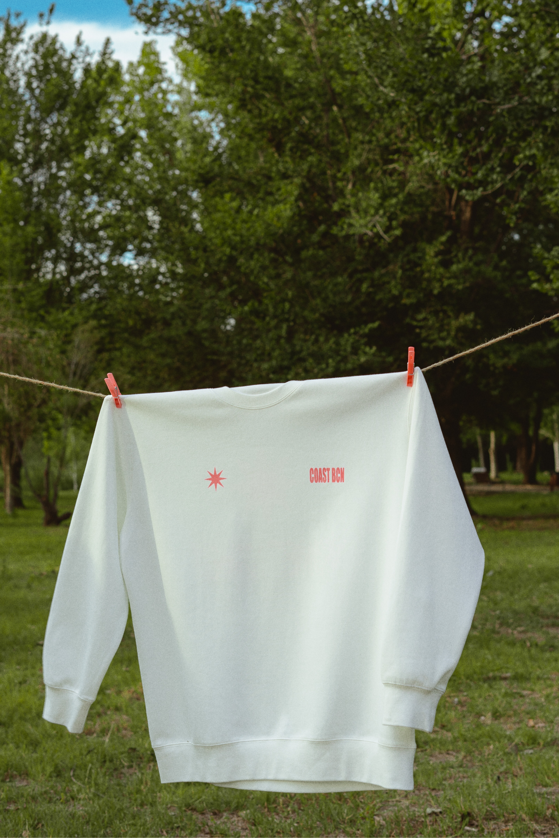 White Disconnect Sweatshirt CoastBcn
