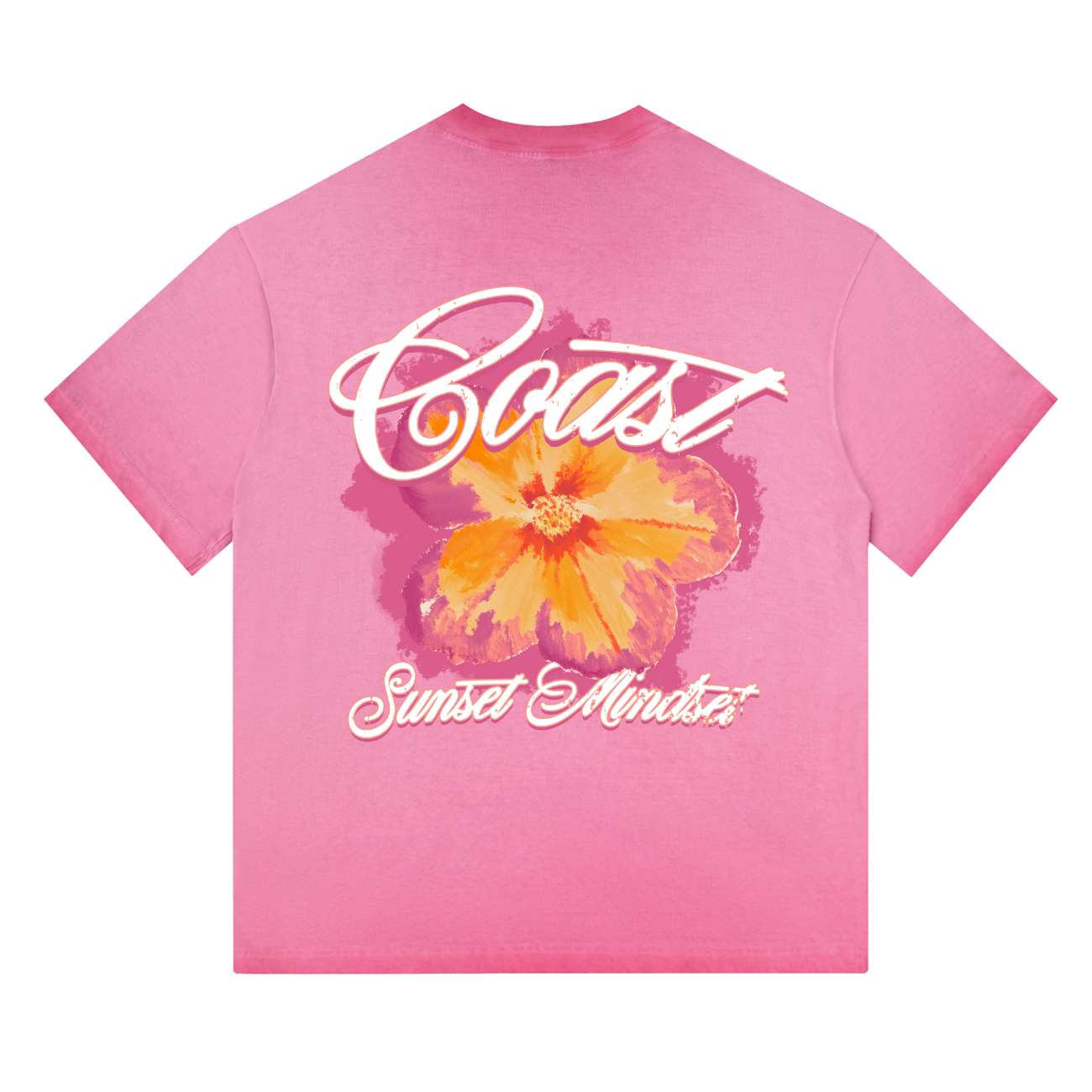 Pink Sunset Bloom T-shirt CoastBcn