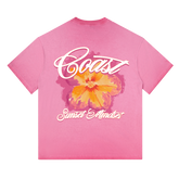 Pink Sunset Bloom T-shirt CoastBcn