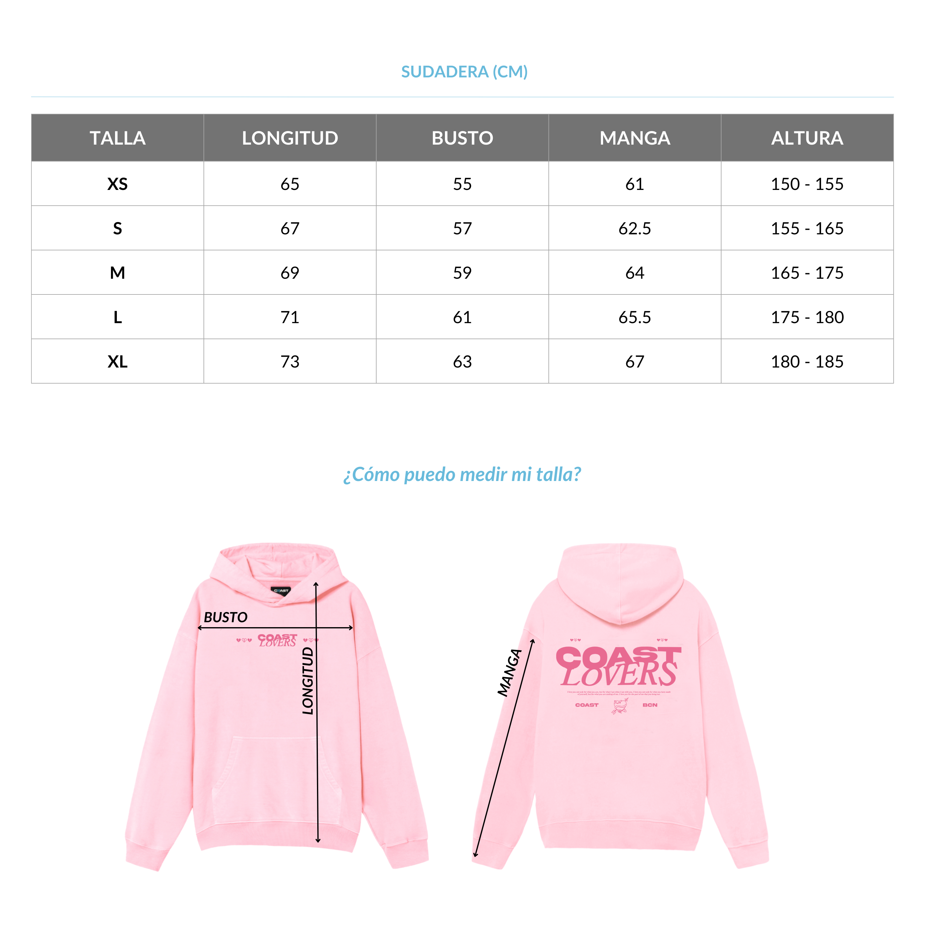 Pink Coast Lovers Hoodie