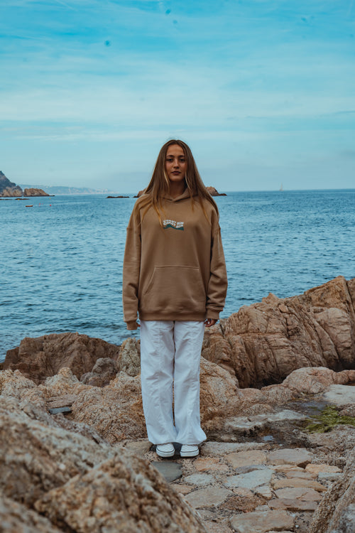 Khaki Outer Hoodie CoastBcn