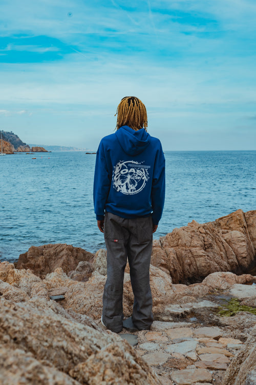 Electric Blue Progress Hoodie CoastBcn