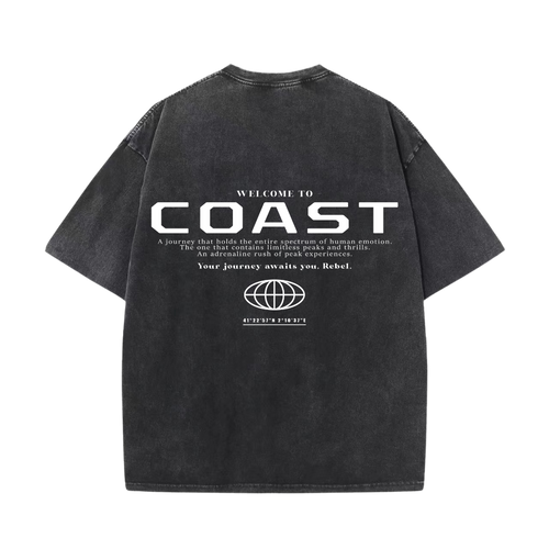 Black Washed Peaks T-shirt CoastBcn