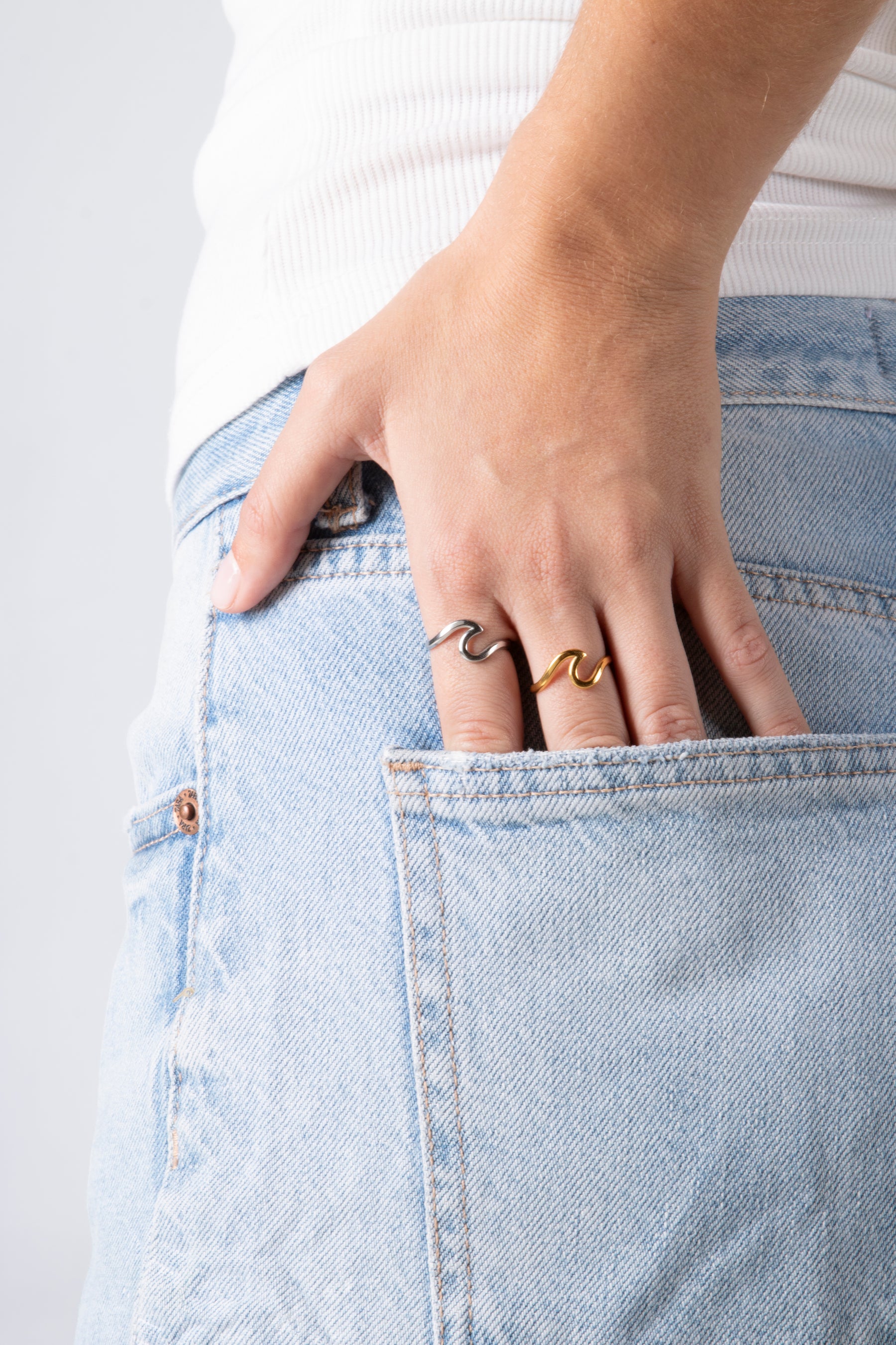 GOLD WAVE RING CoastBcn