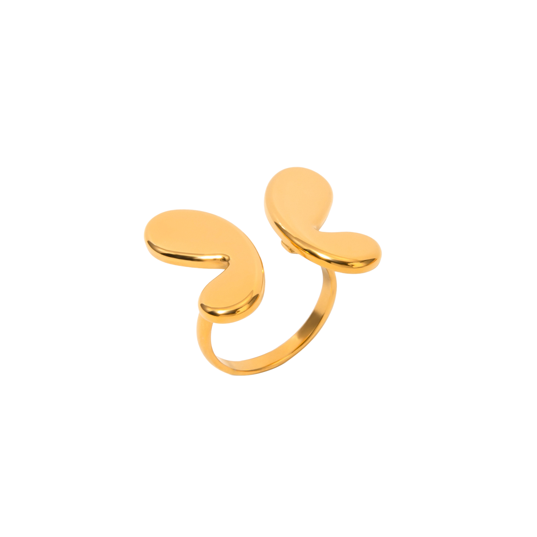 GOLD SEPARATE BUTTERFLY RING CoastBcn