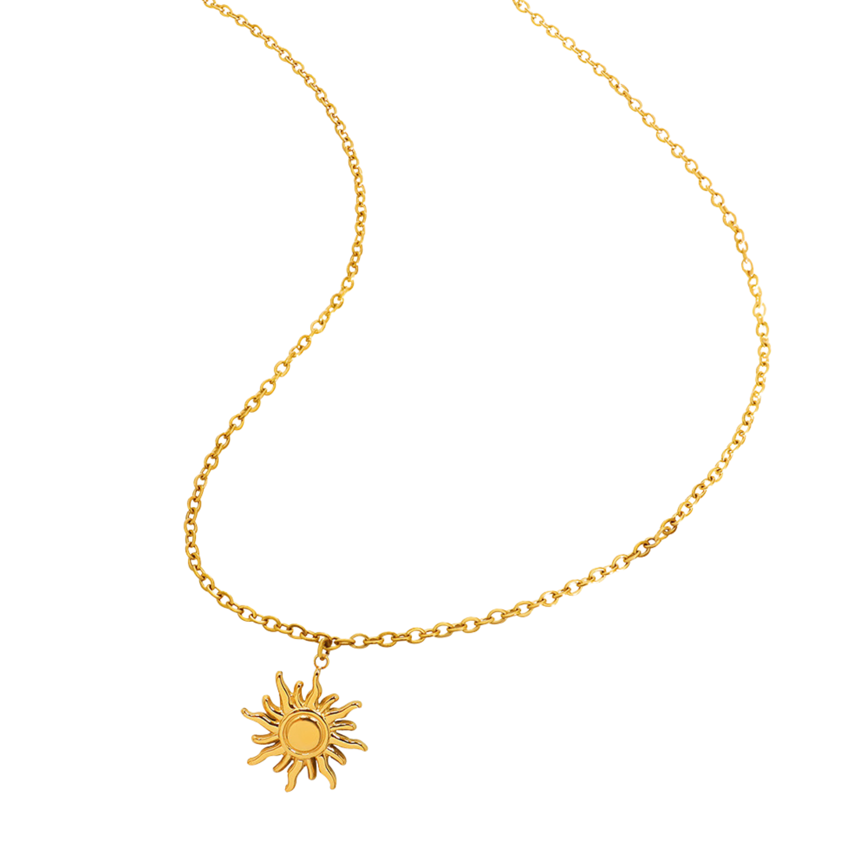 Gold Sun Necklace CoastBcn