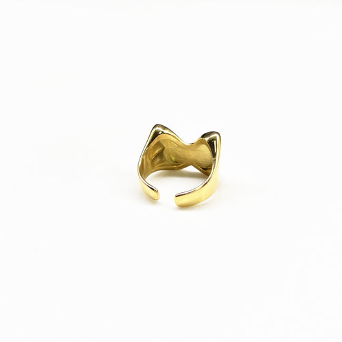 Gold Plated Logo Ring CoastBcn