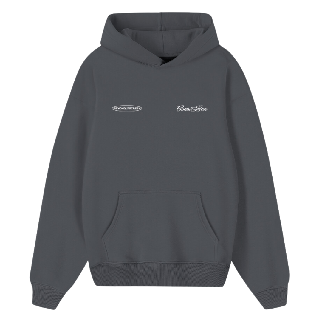 Gray Less Stalking Hoodie CoastBcn