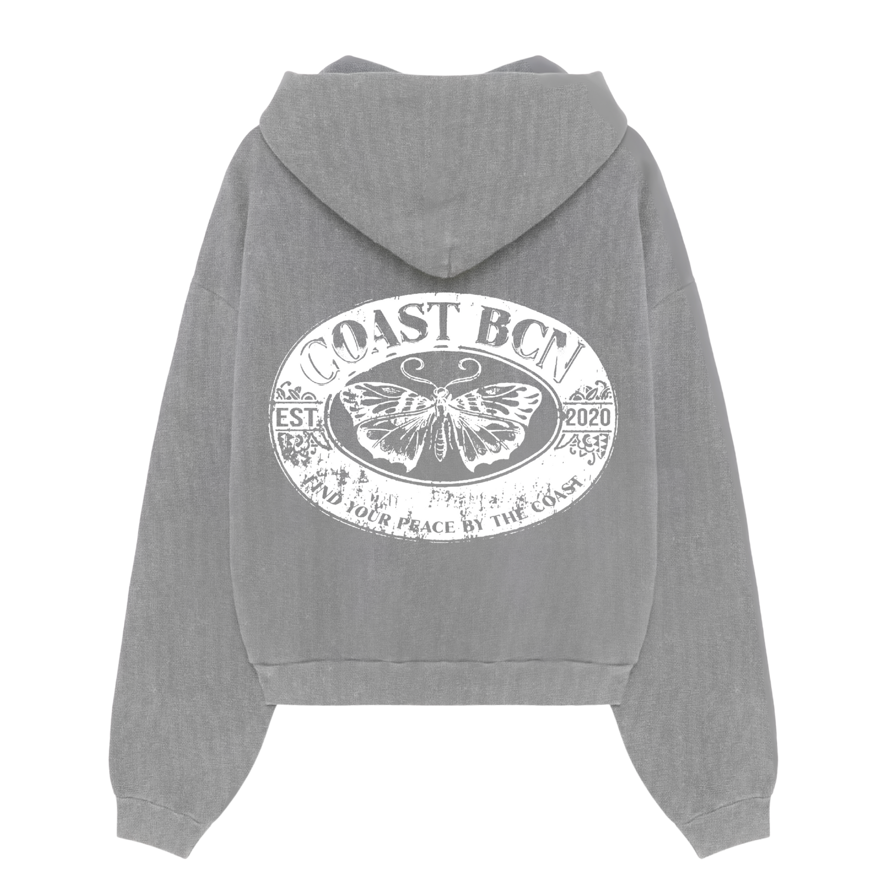 Gray Peace Hoodie CoastBcn