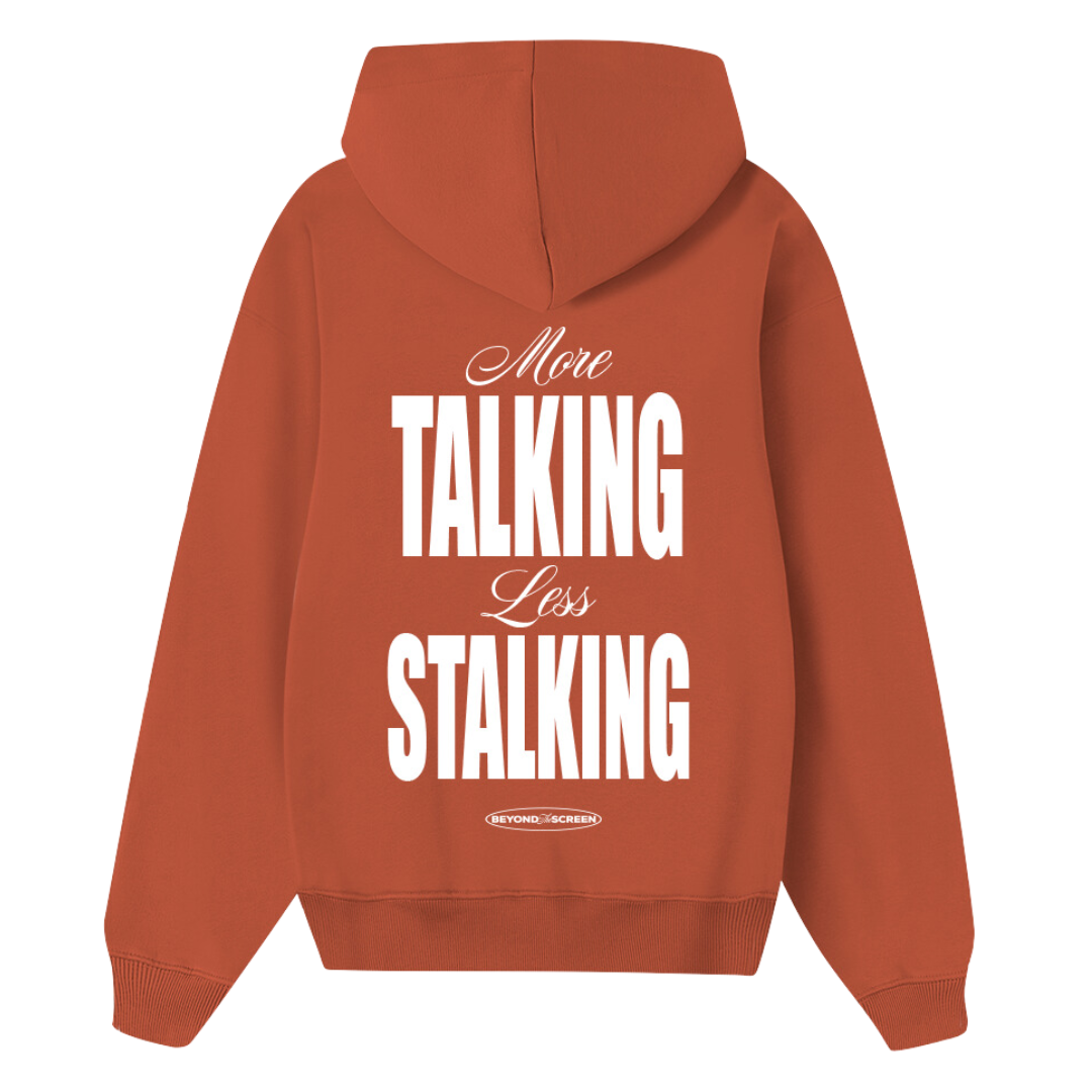 Orange Less Stalking Hoodie CoastBcn