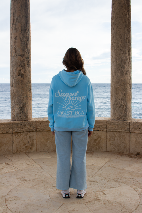 Baby Blue Therapy Hoodie CoastBcn