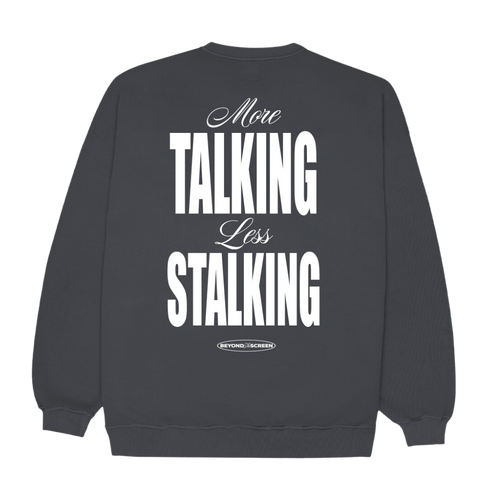 Gray Less Stalking Sweatshirt CoastBcn