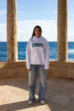 White Costa Brava Hoodie CoastBcn