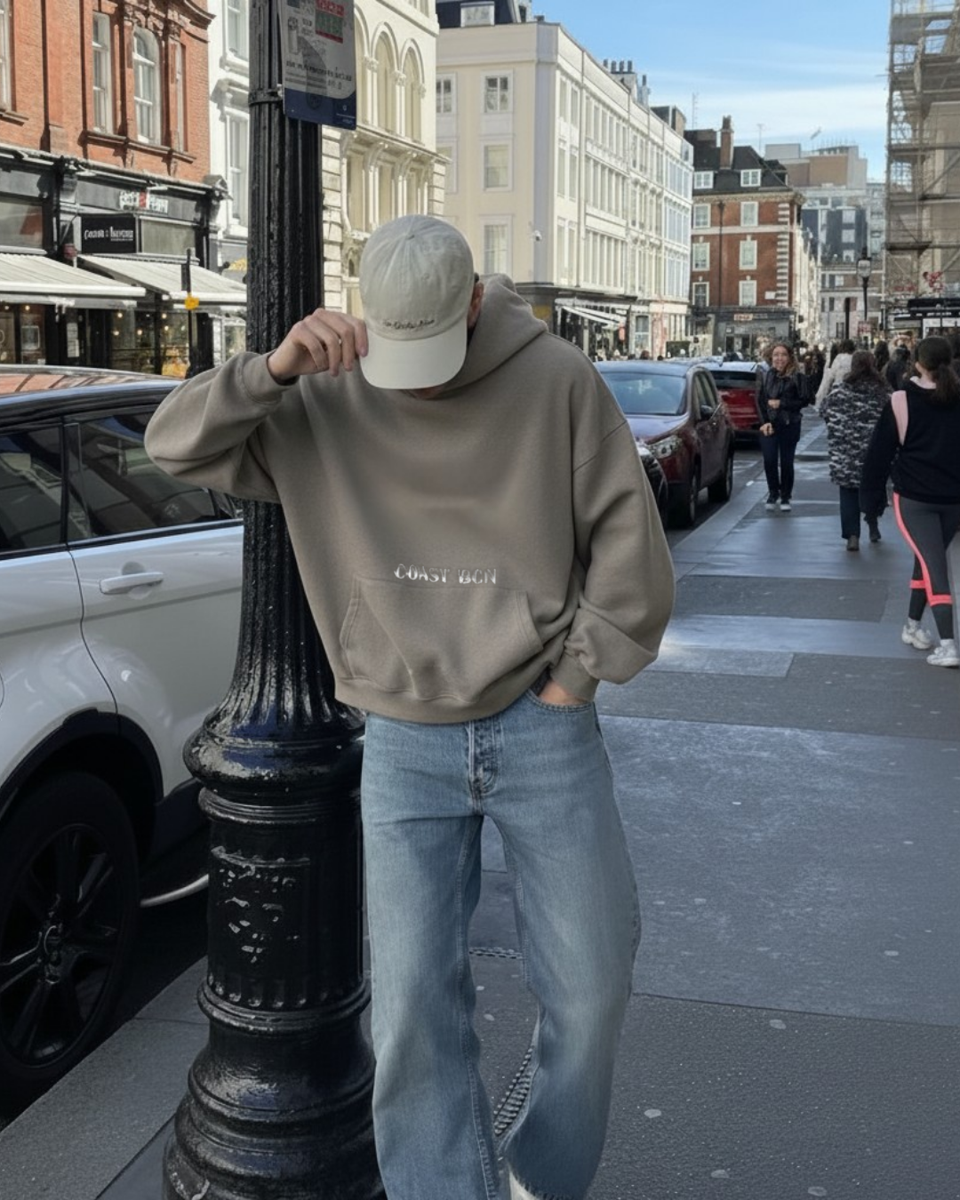 Gray Peace Hoodie CoastBcn