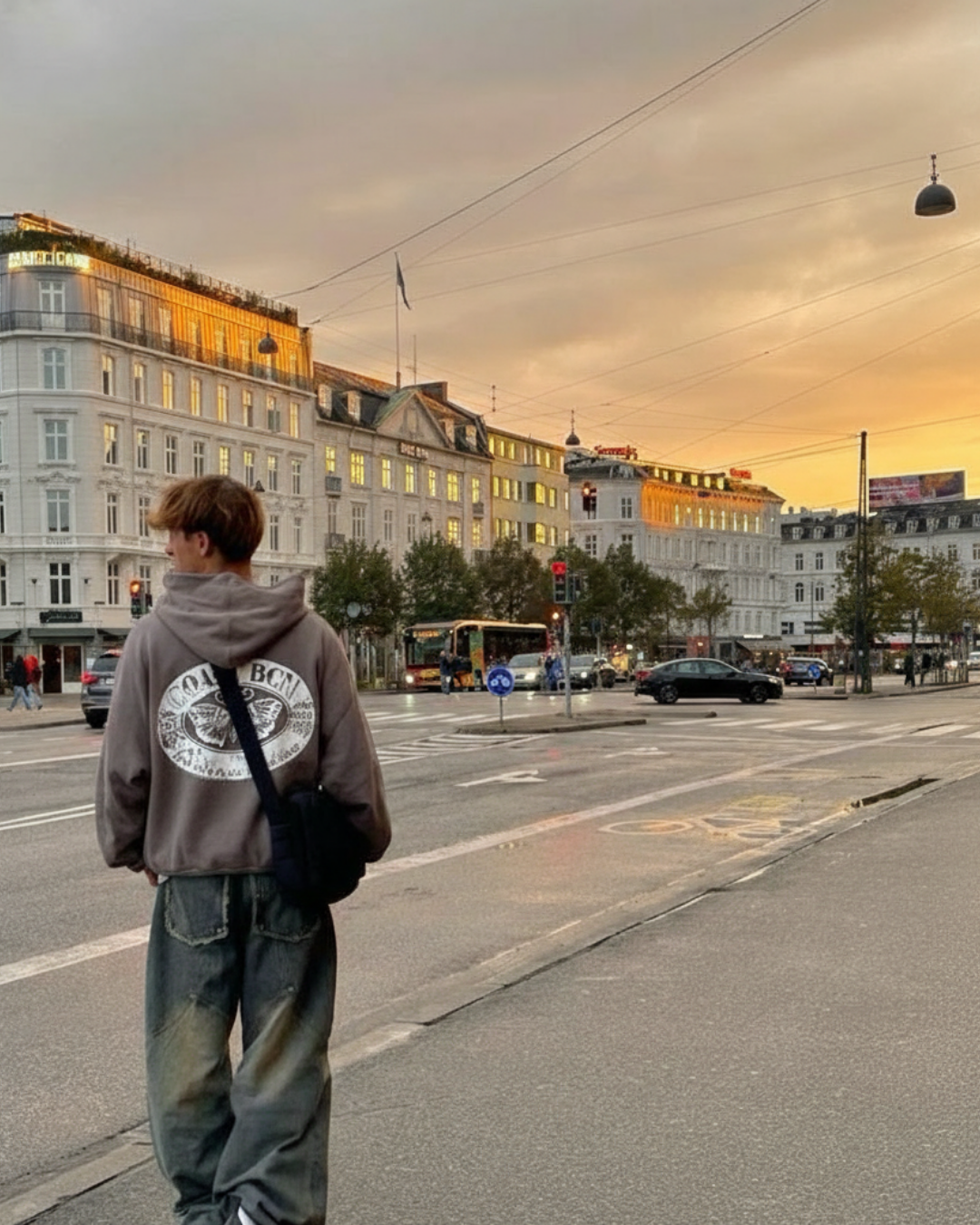 Gray Peace Hoodie CoastBcn