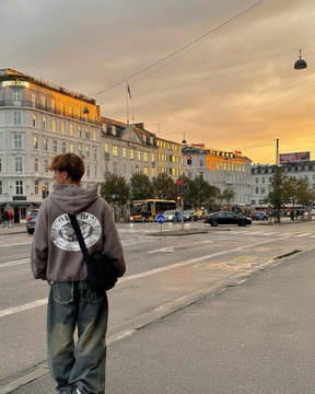 Gray Peace Hoodie CoastBcn