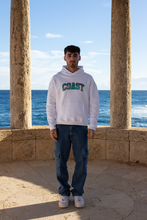 White Costa Brava Hoodie CoastBcn