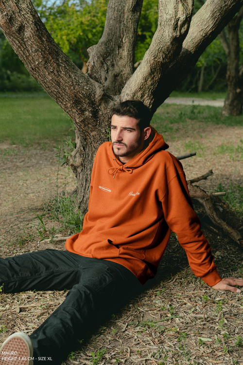 Orange Less Stalking Hoodie CoastBcn