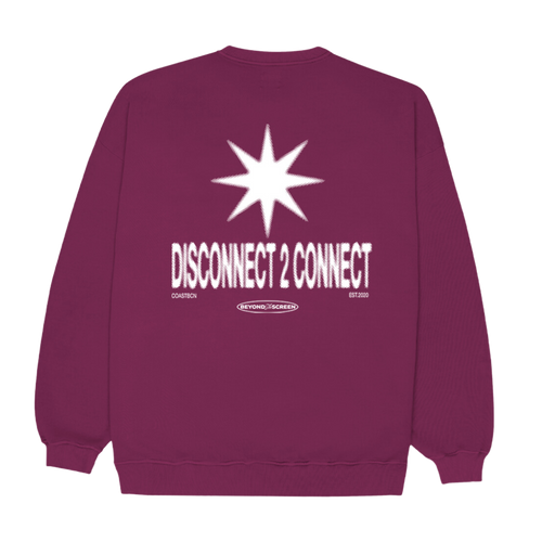 Purple Disconnect Sweatshirt CoastBcn