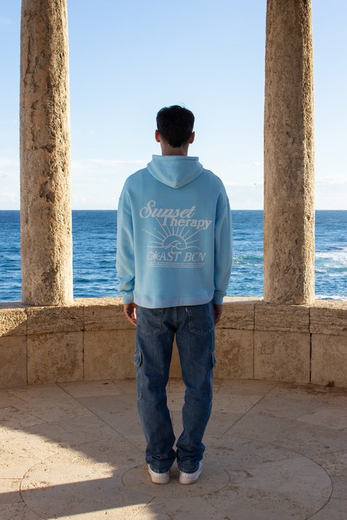 Baby Blue Therapy Hoodie CoastBcn