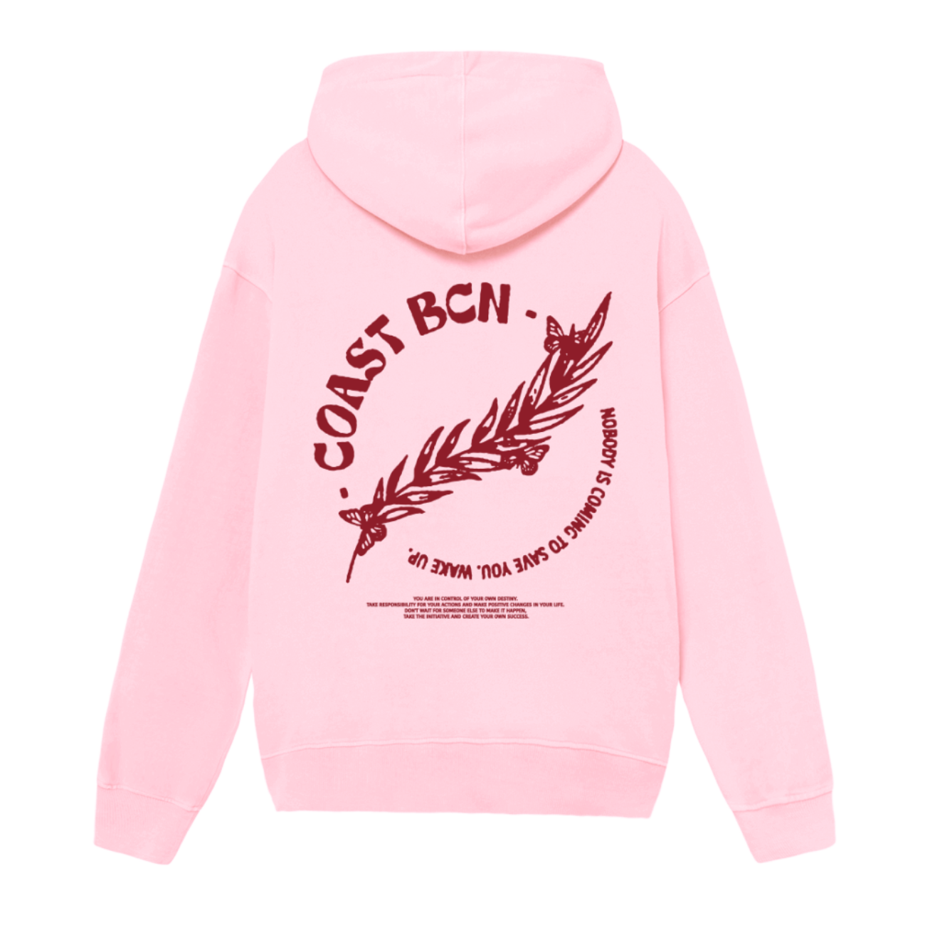 Pink Wake Up Hoodie CoastBcn