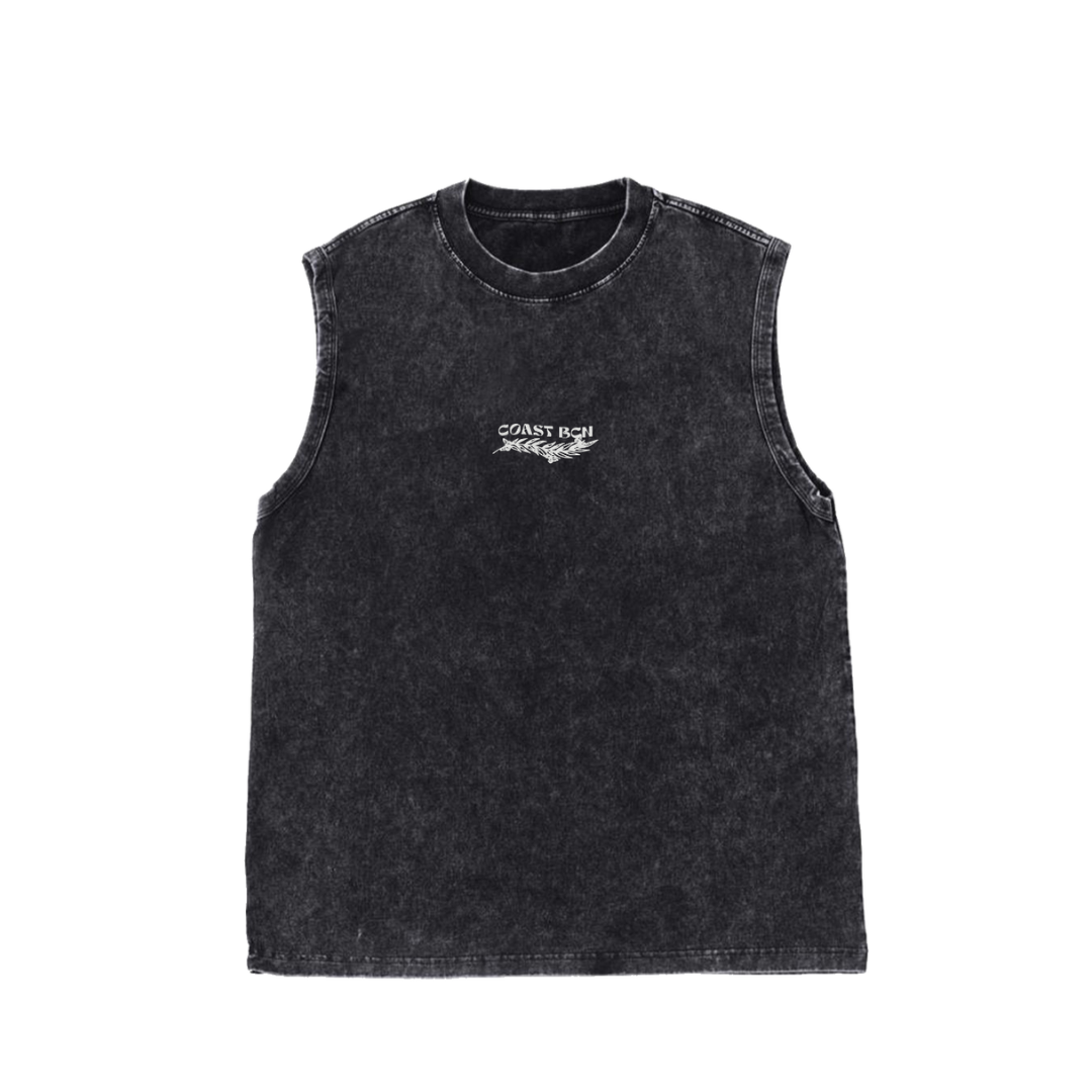 Black Washed Tank Top CoastBcn