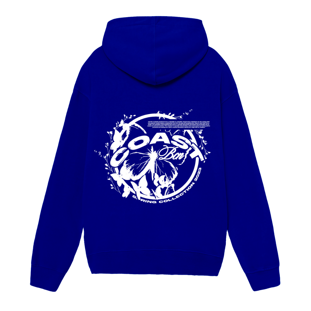 Electric Blue Progress Hoodie CoastBcn