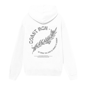 White Wake Up Hoodie CoastBcn