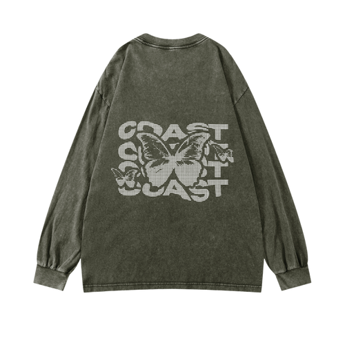 Green Half Tone Longsleeve CoastBcn