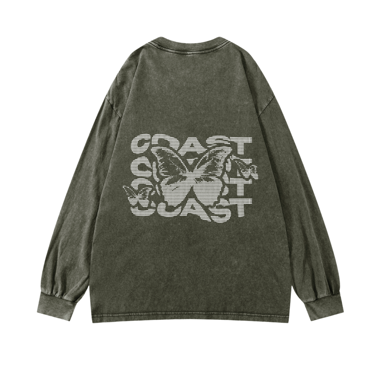 Green Half Tone Longsleeve CoastBcn