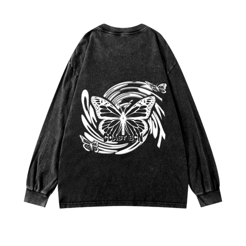 Black Butterflies Longsleeve CoastBcn