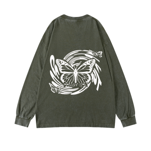 Green Butterflies Longsleeve CoastBcn