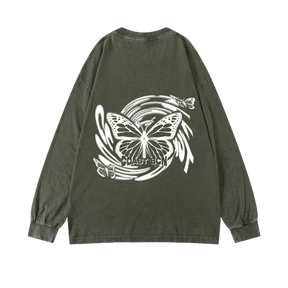 Green Butterflies Longsleeve CoastBcn