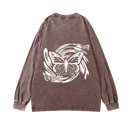 Brown Butterflies Longsleeve CoastBcn