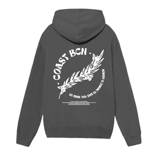 Gray Wake Up Hoodie CoastBcn