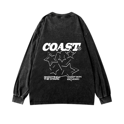 Black Shooting Stars Longsleeve CoastBcn