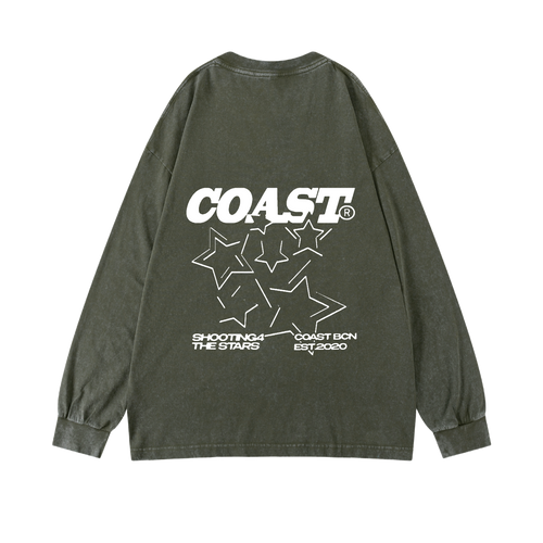 Green Shooting Stars Longsleeve CoastBcn