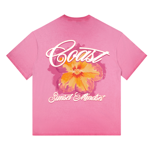 Pink Sunset Bloom T-shirt CoastBcn