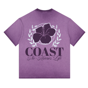 Purple Aloha T-shirt CoastBcn