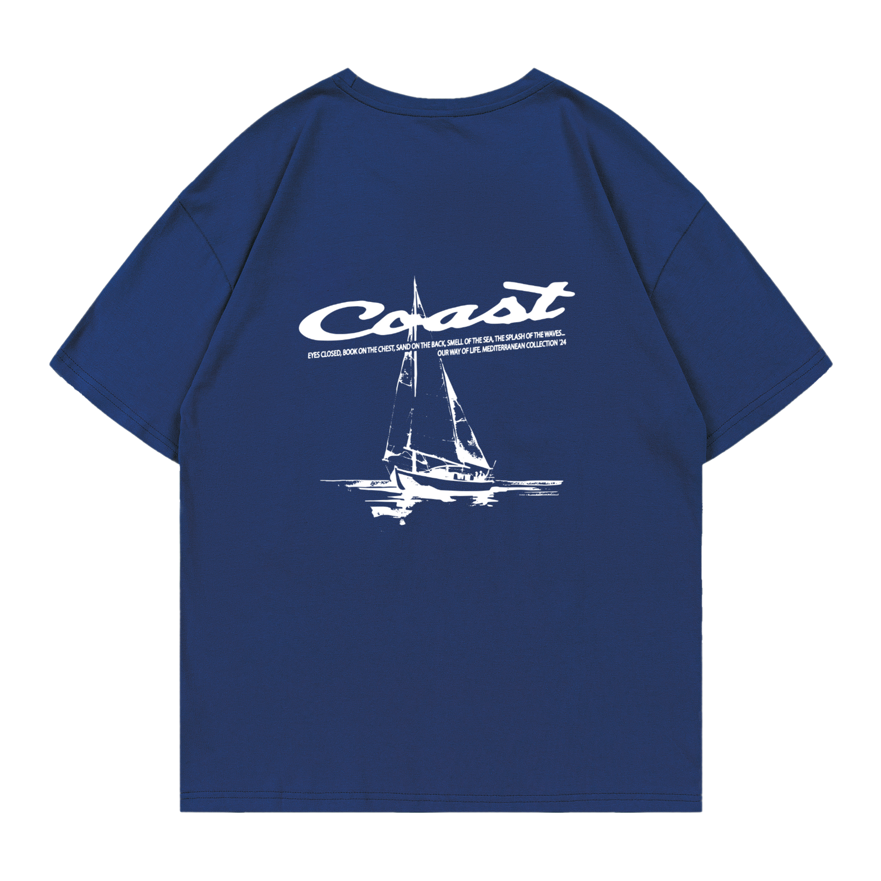 Navy Blue Velero T-Shirt CoastBcn