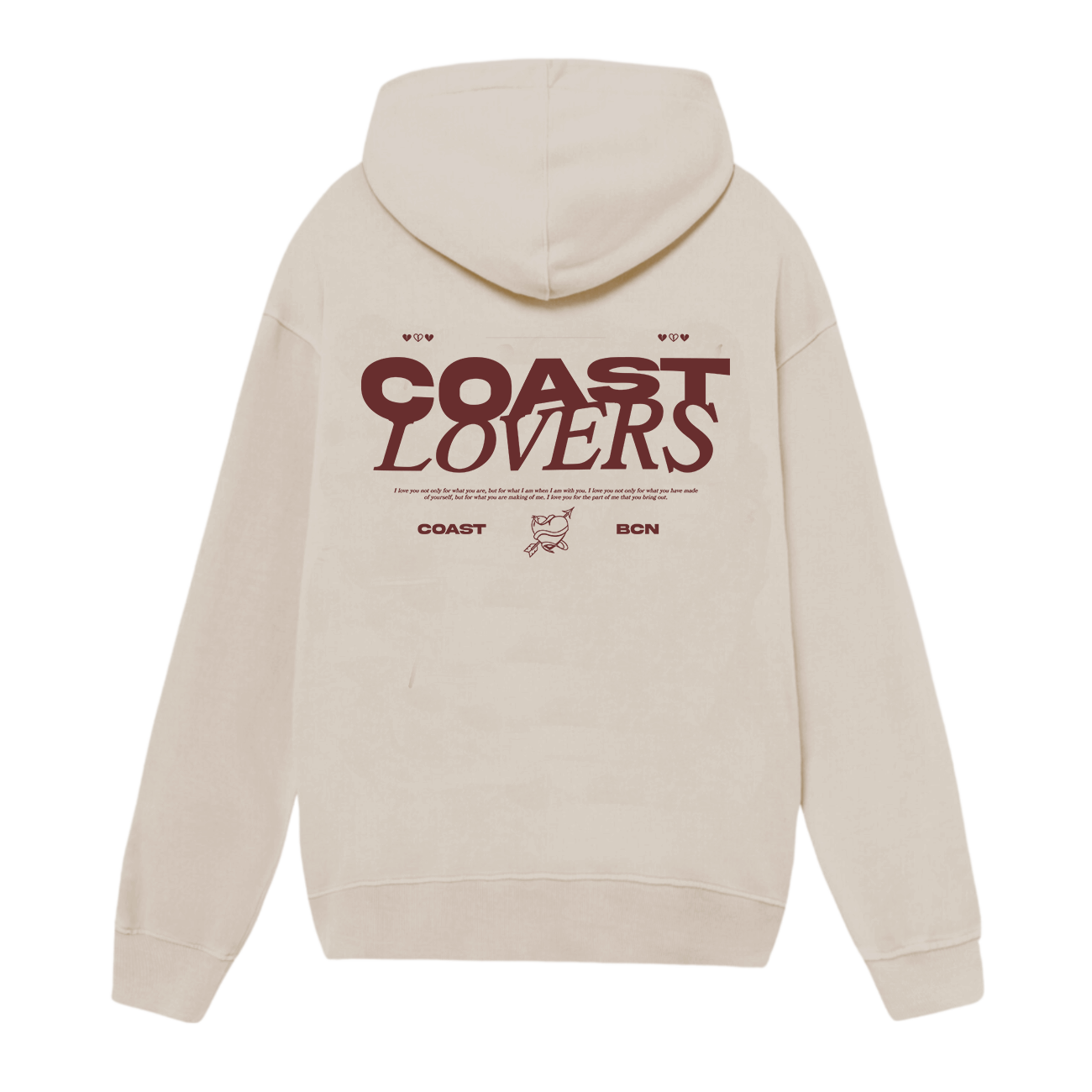 Beige Coast Lovers Hoodie CoastBcn