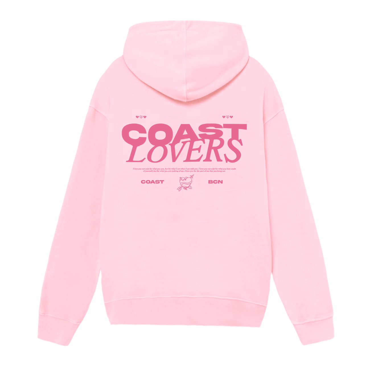Pink Coast Lovers Hoodie CoastBcn