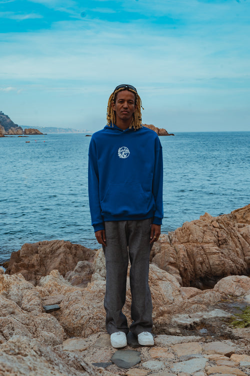 Electric Blue Progress Hoodie CoastBcn