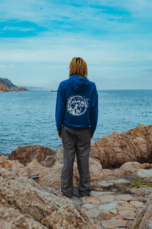 Electric Blue Progress Hoodie CoastBcn