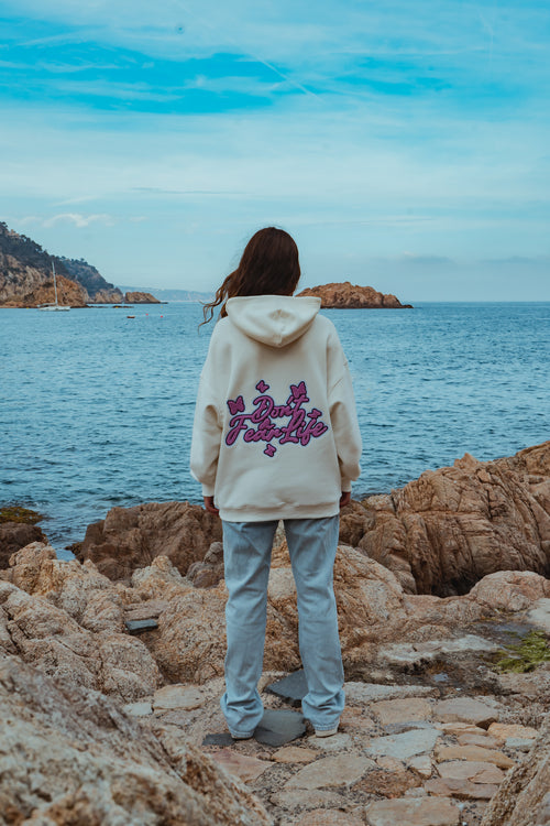 White Don't Fear Hoodie CoastBcn