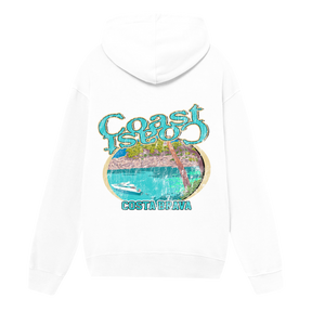 White Costa Brava Hoodie CoastBcn