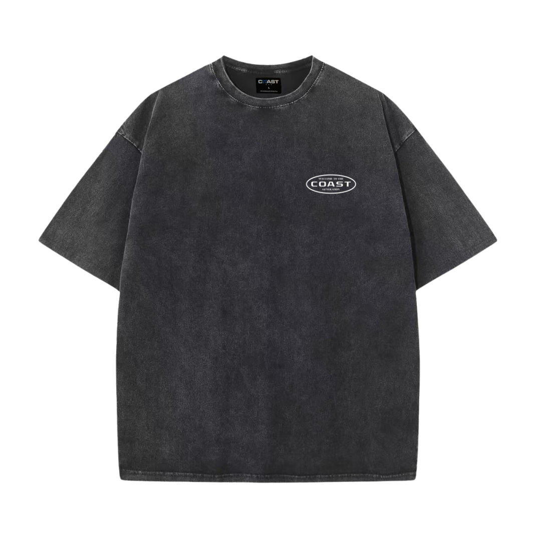 Black Washed Peaks T-shirt CoastBcn
