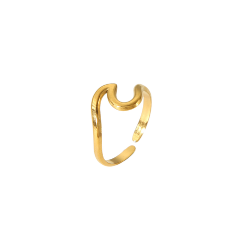 GOLD WAVE RING CoastBcn